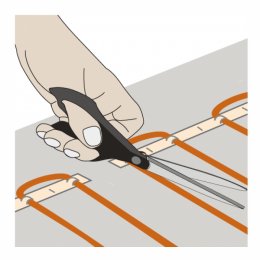 Что делать, если остается лишний греющий кабель, можно ли его укоротить или уложить теплый пол под ванну